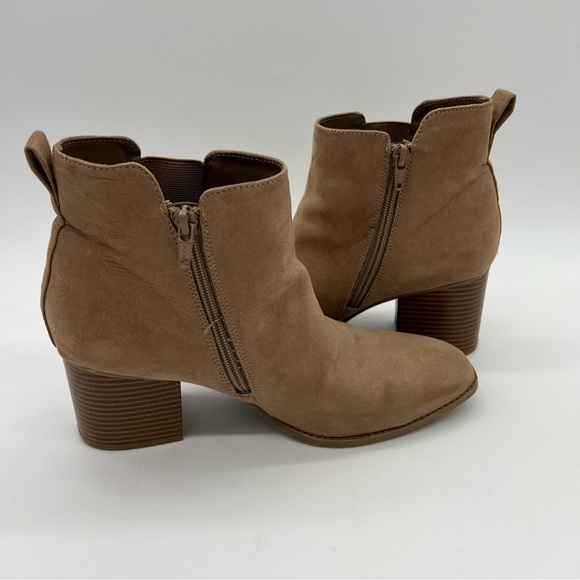 STYLE & CO Aloraaf Taupe Ankle Booties Size 9M - Picture 6 of 10